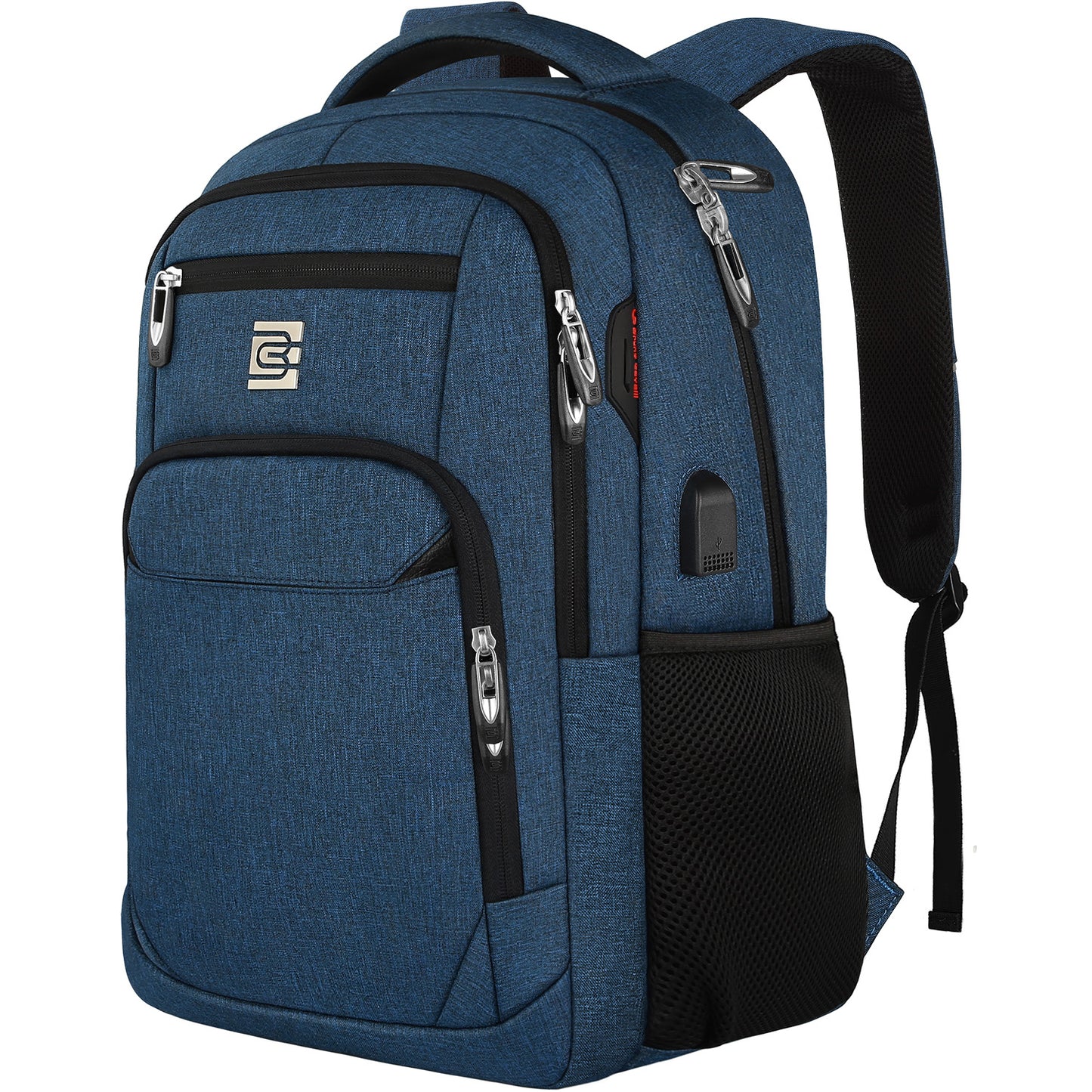 UKEIN Blue Laptop Backpack Computer Business Backpack for Adult Water Resistant Anti-Theft Laptop Backpack for Men