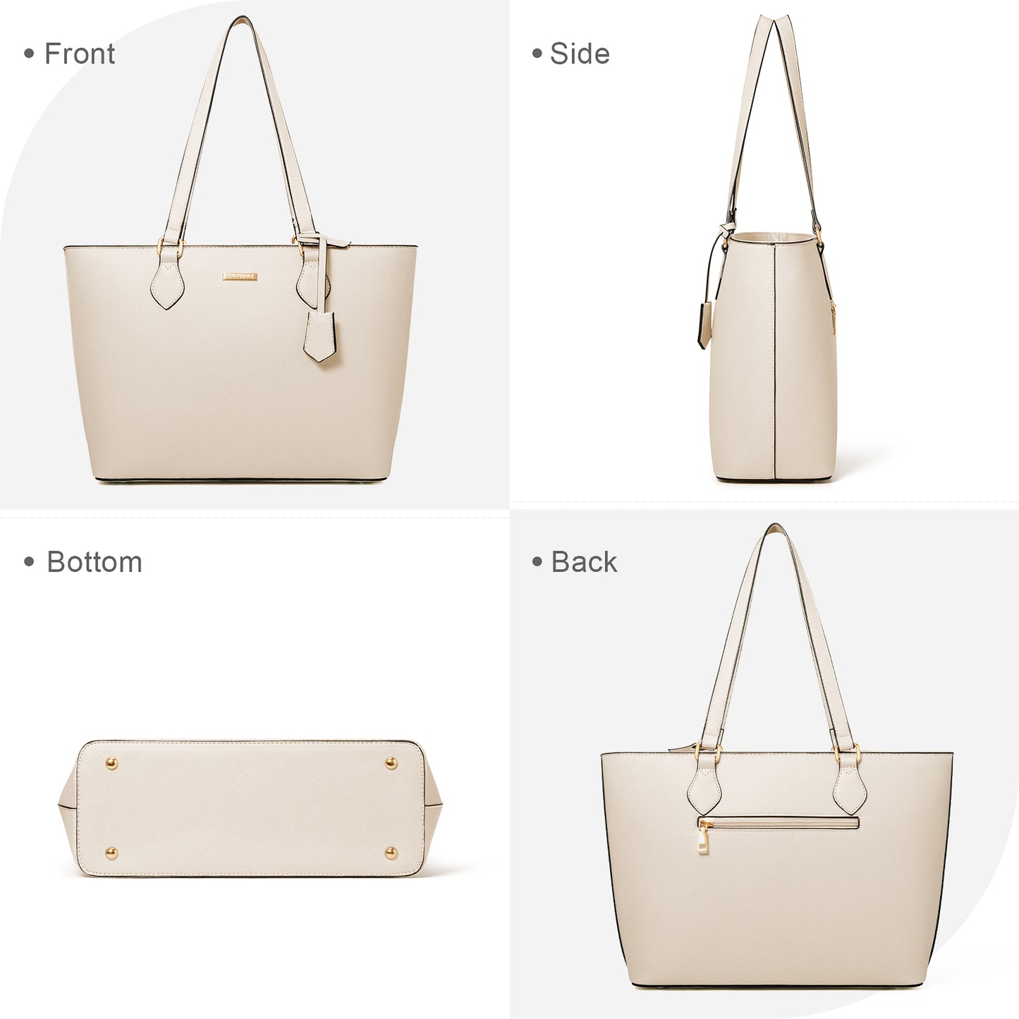 Women Handbags Set 4pcs Purses for Women Tote Bags Satchel Shoulder Bag Wristlet Bag Clutch Purse for Women