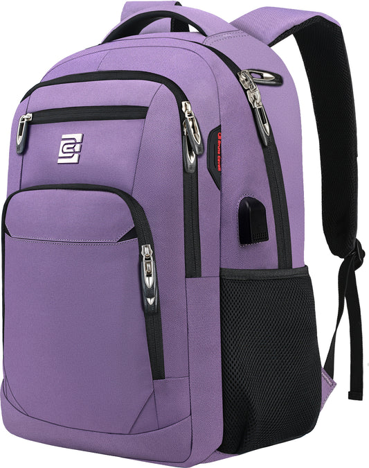 UKEIN Purple Laptop Backpack Computer Business Backpack for Adult Water Resistant Anti-Theft Laptop Backpack for Men