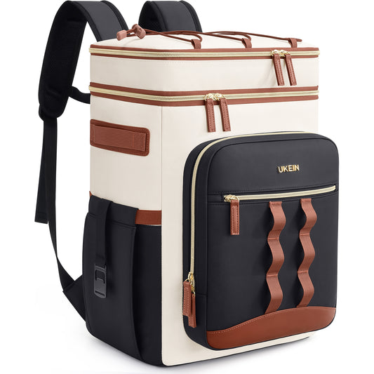 UKEIN 50 Can Backpack Cooler Insulated Leak Proof Soft Sided Cooler Backpack Waterproof Lunch Backpack for Men Women Camping Beach Picnic Work