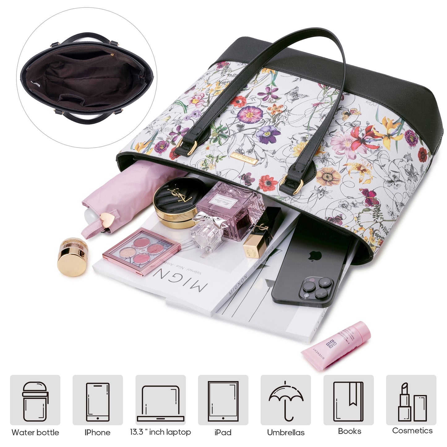Women Handbags Set 4pcs Purses for Women Tote Bags Satchel Shoulder Bag Wristlet Bag Clutch Purse for Women