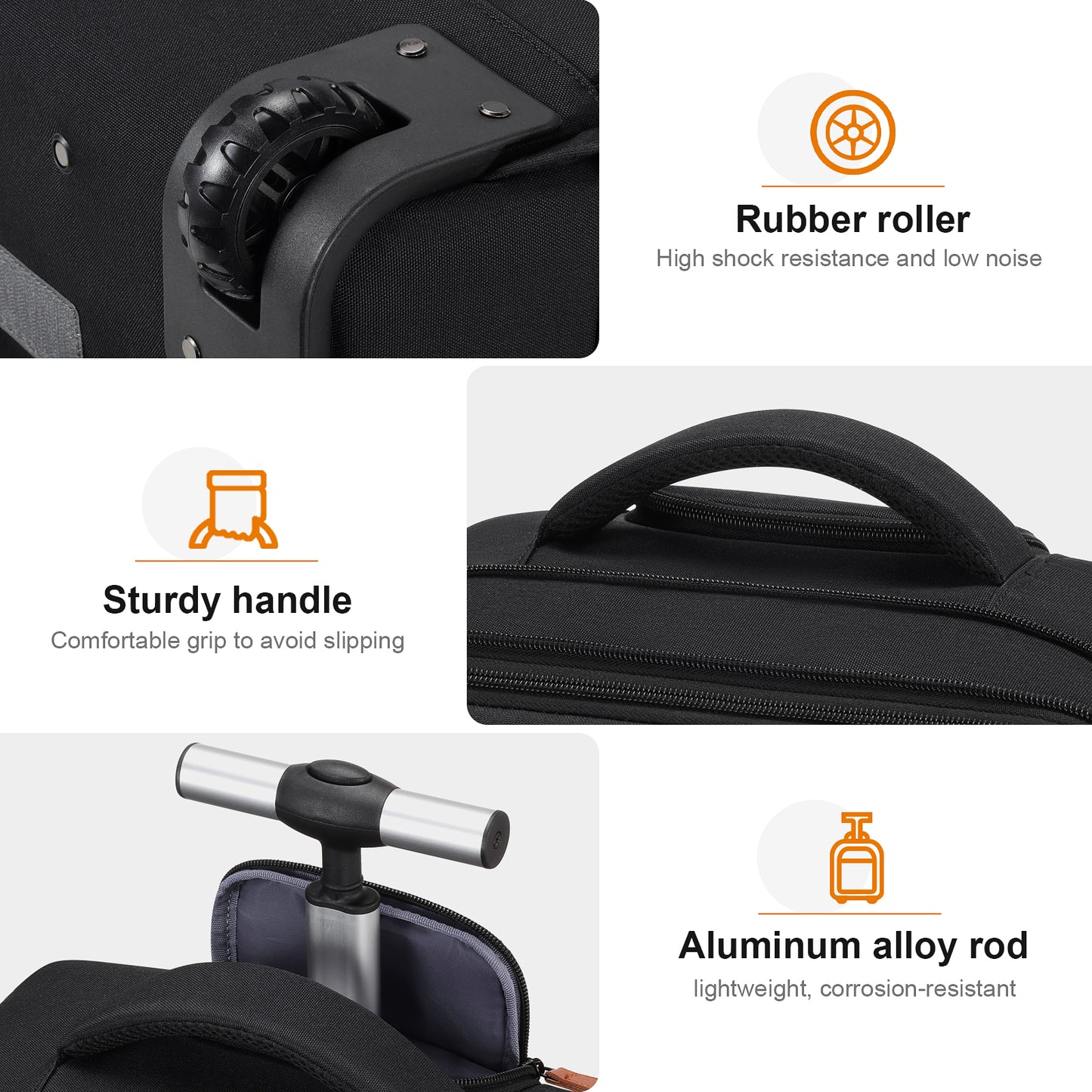 UKEIN Rolling Backpack for Adults with Wheels Backpack with Wheels with USB Charging Port & Combination Lock Roller Backpack with Packing Cubes and Shoe Pocket