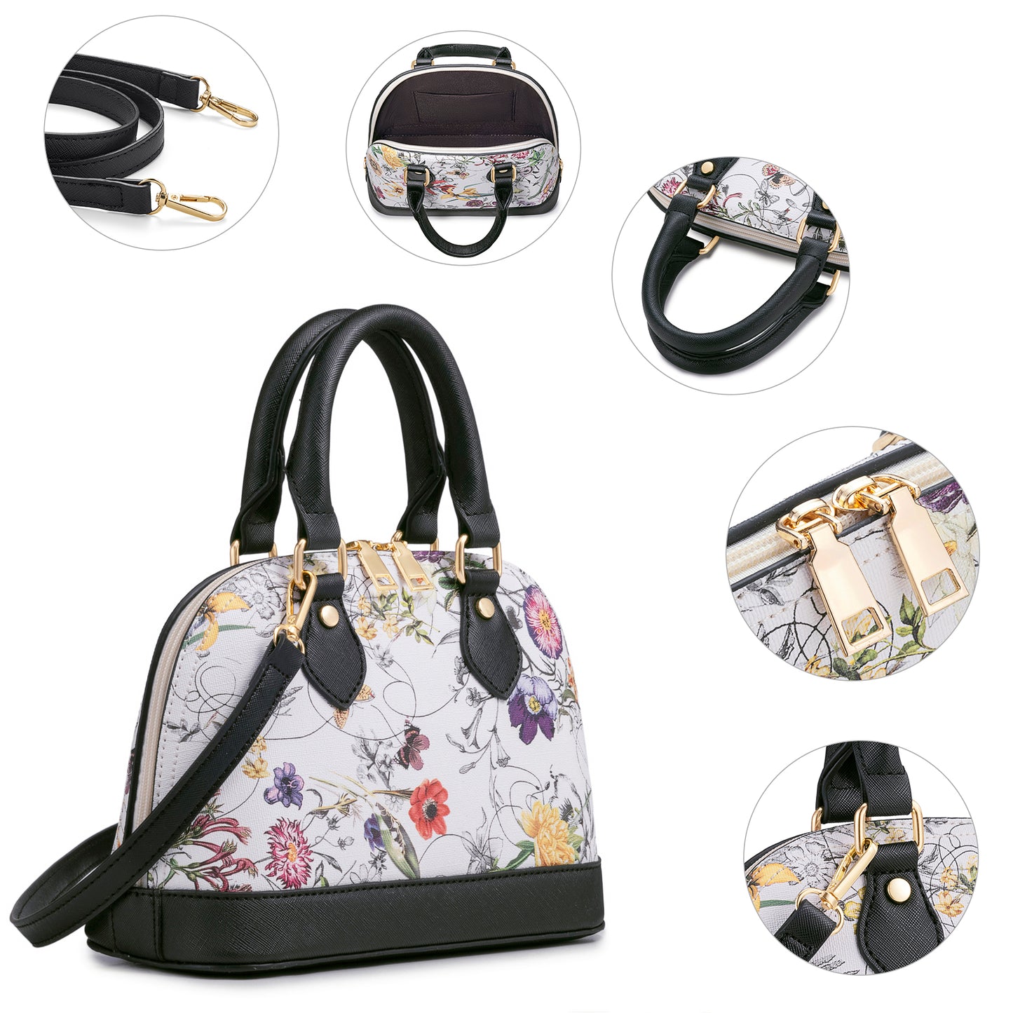 Women Handbags Set 4pcs Purses for Women Tote Bags Satchel Shoulder Bag Wristlet Bag Clutch Purse for Women