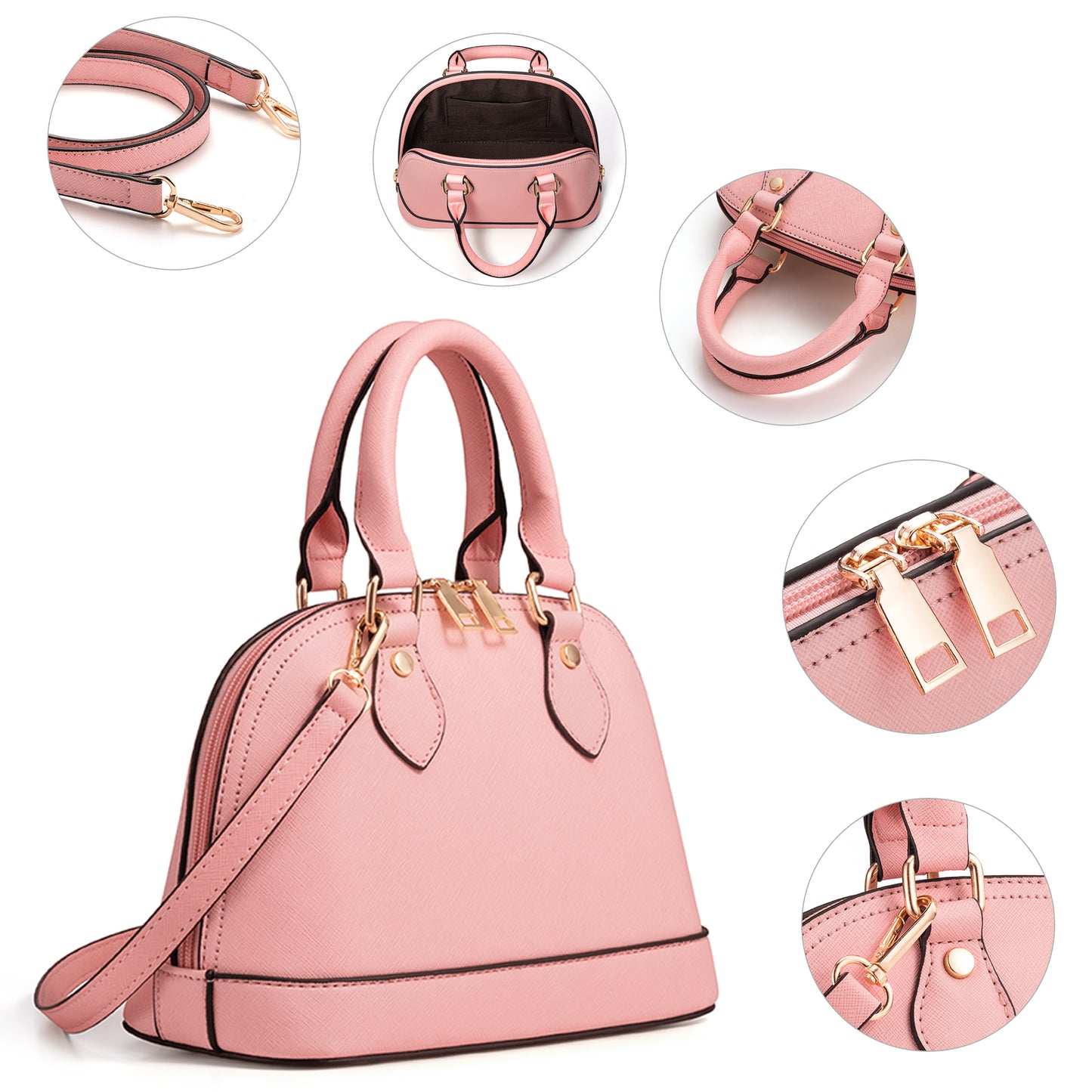 Women Handbags Set 4pcs Purses for Women Tote Bags Satchel Shoulder Bag Wristlet Bag Clutch Purse for Women