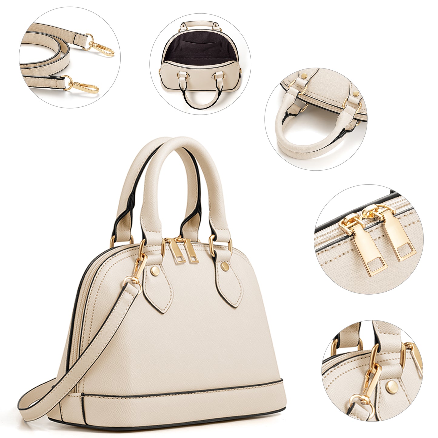 Women Handbags Set 4pcs Purses for Women Tote Bags Satchel Shoulder Bag Wristlet Bag Clutch Purse for Women