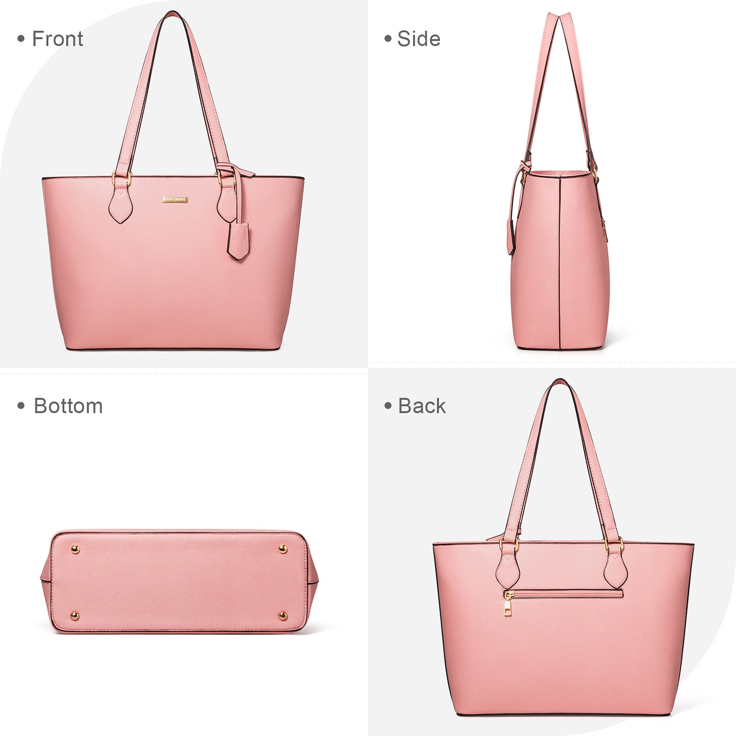 Women Handbags Set 4pcs Purses for Women Tote Bags Satchel Shoulder Bag Wristlet Bag Clutch Purse for Women