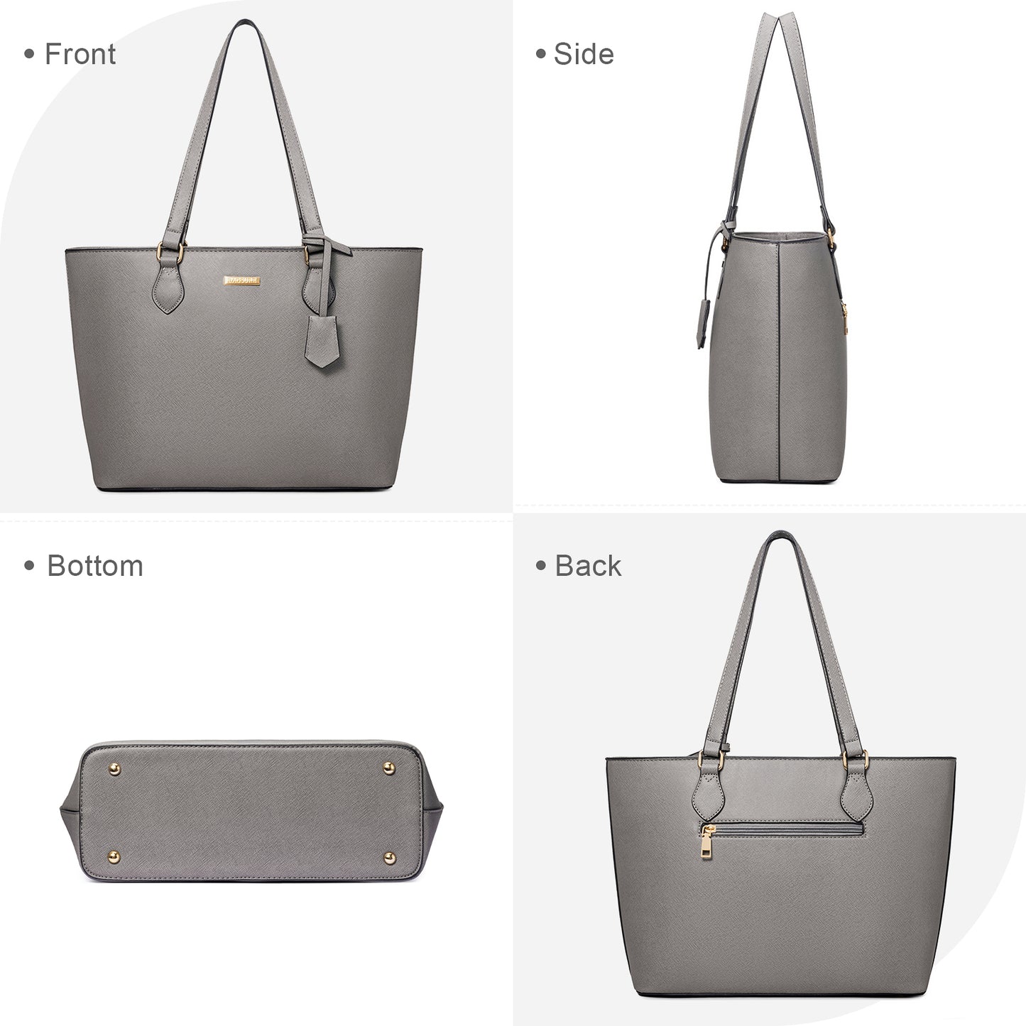 Women Handbags Set 4pcs Purses for Women Tote Bags Satchel Shoulder Bag Wristlet Bag Clutch Purse for Women