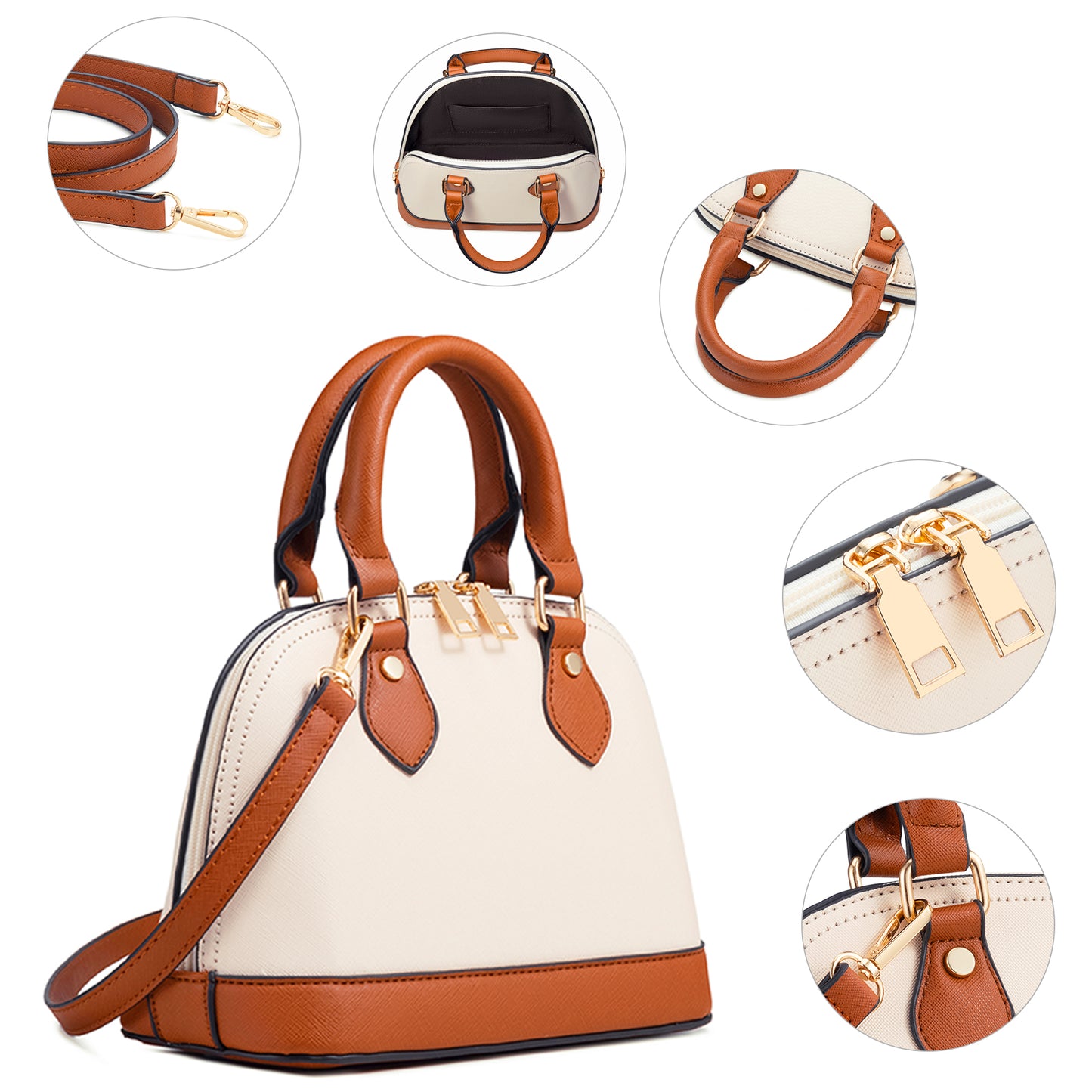 Women Handbags Set 4pcs Purses for Women Tote Bags Satchel Shoulder Bag Wristlet Bag Clutch Purse for Women